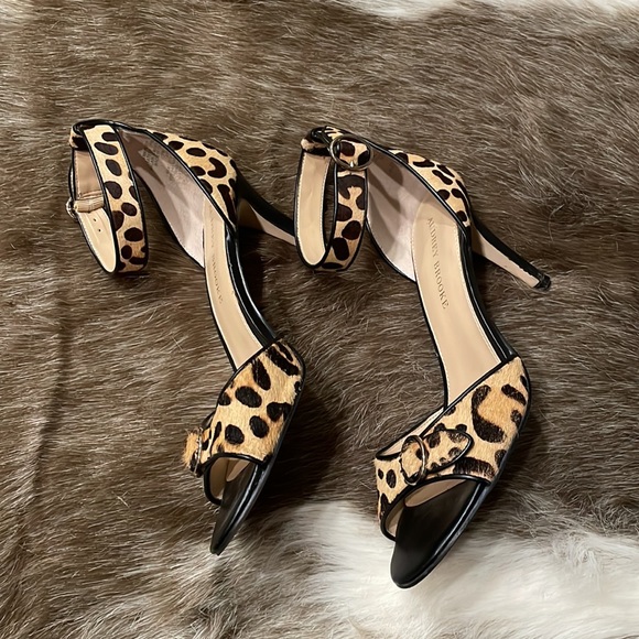 Audrey Brooke animal print leather heels - Picture 4 of 5